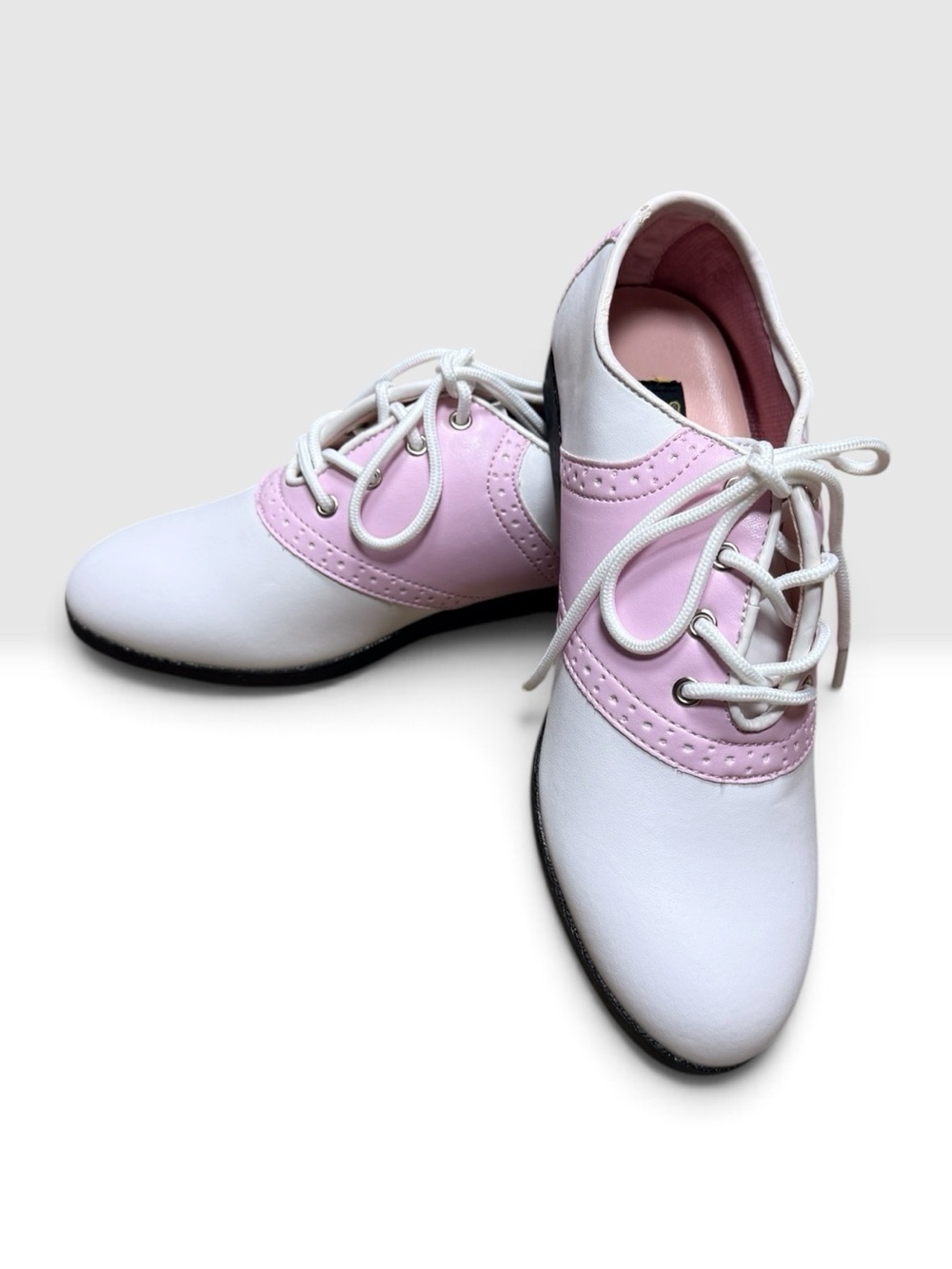 Funtasma White and Pink Lace-Up Oxford Boots
